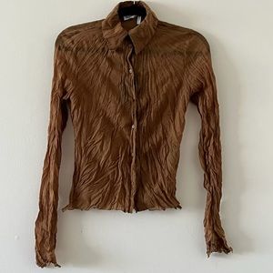 Weekday Crinkle Fitted Shirt